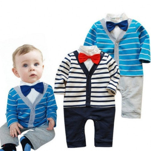 New Baby Boy Clothing Stripe Suit Kids Clothes Sets