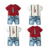 Infant Overalls Romper Shorts Bodysuit Outfit Clothing US Baby Boys