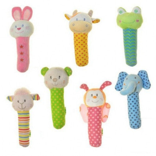 Cute Gift Baby Toy Plush Hand Puppet Stick Soft Animal Model