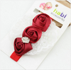Fashion Elastic Headbands Rose Flower Crystal