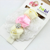 Fashion Elastic Headbands Rose Flower Crystal